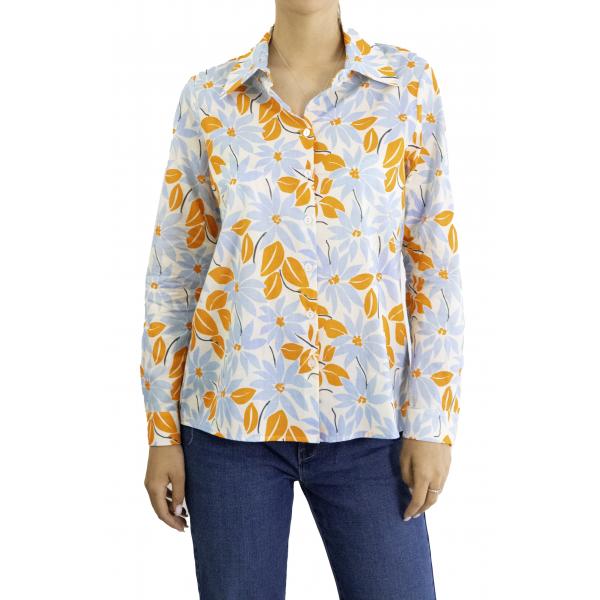 Camicia fantasia in cotone 